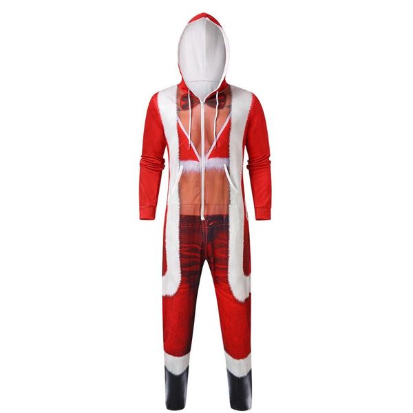 

men's tracksuits 2021 christmas cosplay costume sets couple hooded home service print party sports sweatsuit set#3, Gray