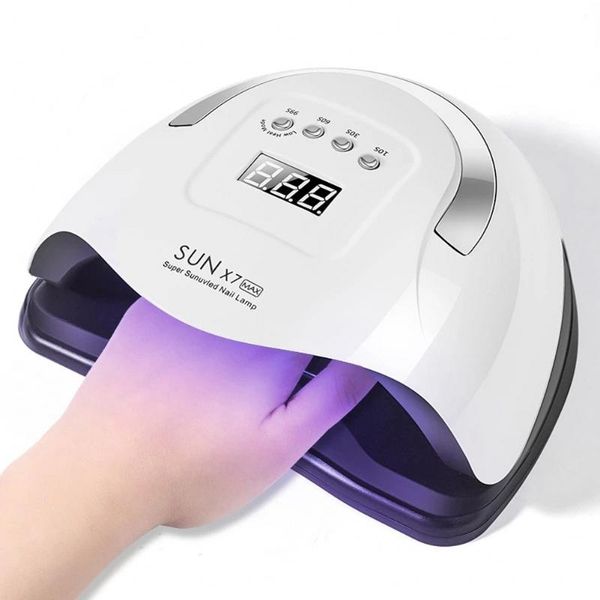 

nail dryers 180w drying lamp sun x7 max 57led uv powerful gel dryer professional manicure