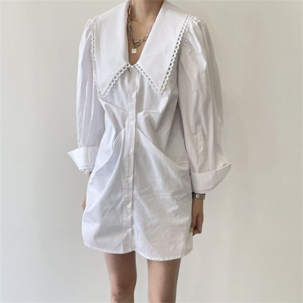 

casual dresses korean hzirip sweet ball office lady shirts dressed summer warm casual gentle brief mini dress elegance 3xcr, Black;gray