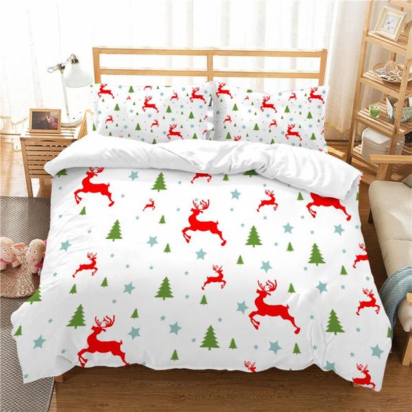 

bedding sets 3d set  size duvet cover christmas design polyester bedclothes festival bed gift for kids decoration