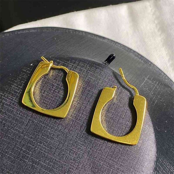 

75%off outlet onlinesaijia sifang metallic brass plated earrings, korean version celi earrings and earrings, Golden