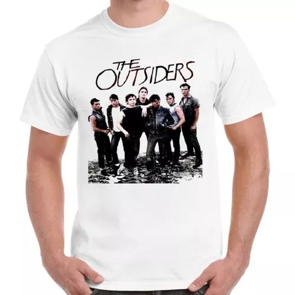 

the outsiders 80s classic drama film movie vintage retro t shirt 1006, White;black