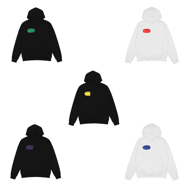 

luxury designer pas spray lettering letter printing hoodie autumn and winter men's and women's casual loose pullover, Black