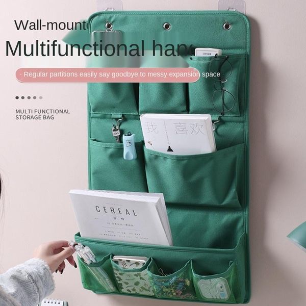 

storage bags wall hanging fabric bag wall-mounted dormitory good things
