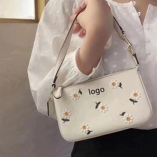 

designer handbags 2021 koujia new 19 summer daisy embroidery armpit mahjong bag