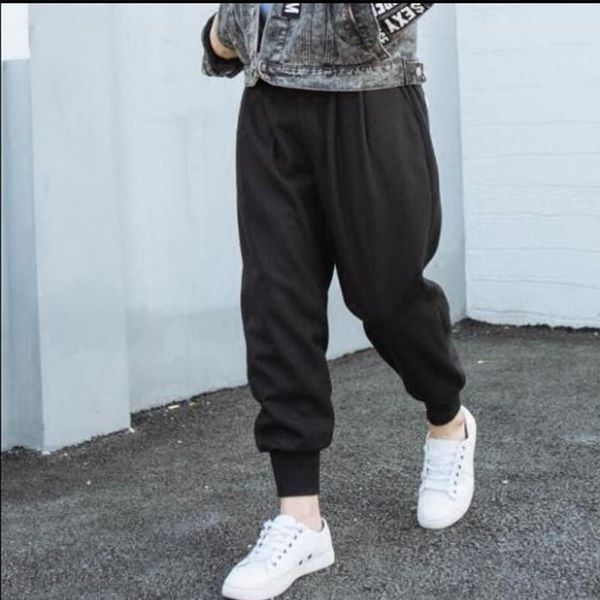 

men's pants sports spring and autumn urban youth college wind sunshine daily rest large size, Black