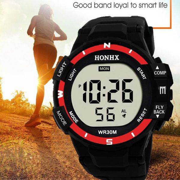 

wristwatches men wrist watches analog sport led waterproof relogio inteligente watch digital sports electronic male, Slivery;brown