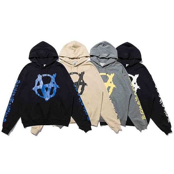 

verements anarchic hoodie for men and women, men's gothic , 1:1, Gray