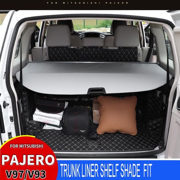 

car organizer trunk sun blind shade cover for mitsubishi pajero v97v93v73 interior modification of rear boot partiti accessories