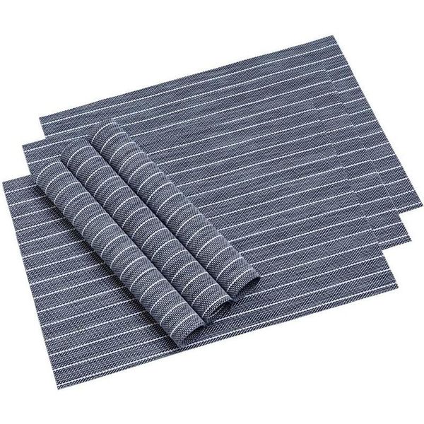 

placemats for dining table set of 6 washable place mats kitchen heat-resistant non-slip bath