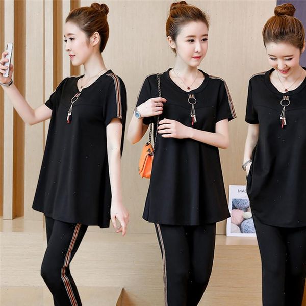 

2 piece sets plus size womens tracksuits large outfit tracksuit pant and co ord set xxxl 4xl 5xl summer, Gray