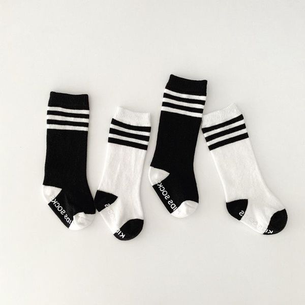 

spring autumn winter soft cotton baby girls socks born black white striped infant boy anti slip floor sock, Pink;yellow