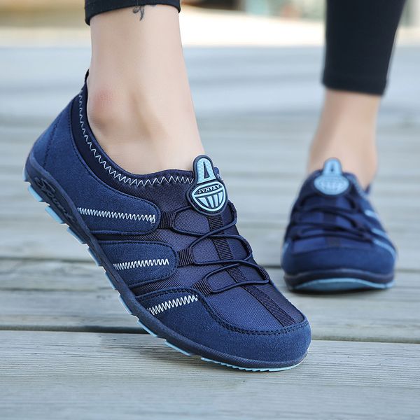 

women shoes air mesh breathable sneakers women casual shoes fashion ladies shoes slip-on outdoor falts chaussures femme1, Black