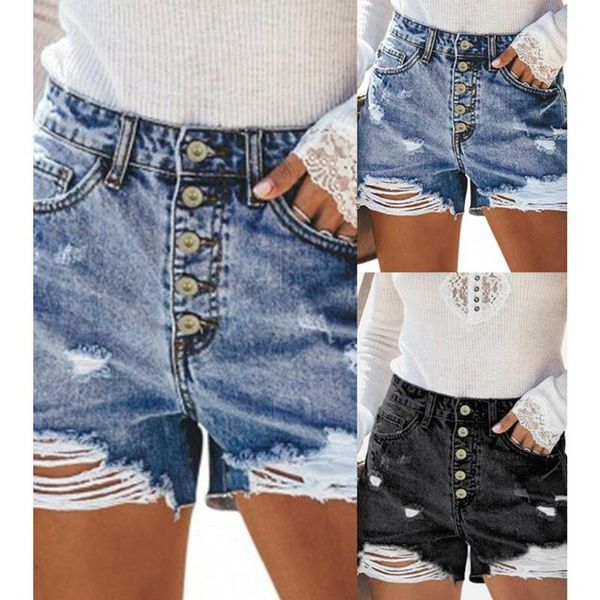 

women's shorts super high waist ripped denim ladies street fashion summer cool casual daily home wear, White;black