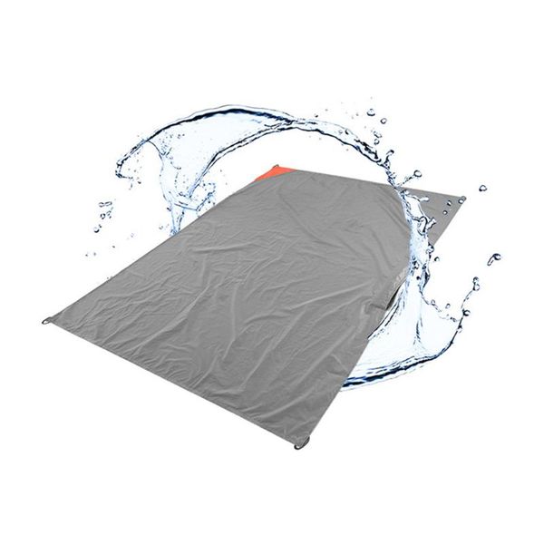 

outdoor pads 142Ã160cm portable polyester picnic mat camping thicken beach pad waterproof mattress multi functional with alloy nails and