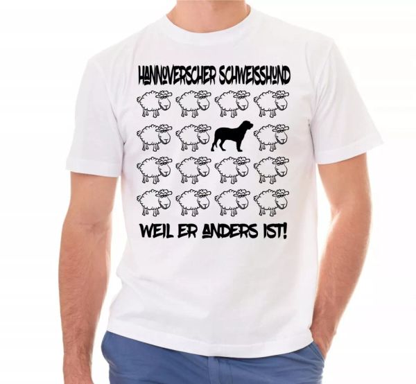 

hanover shear weld dog t-shirt black sheep men dog dog motif, White;black