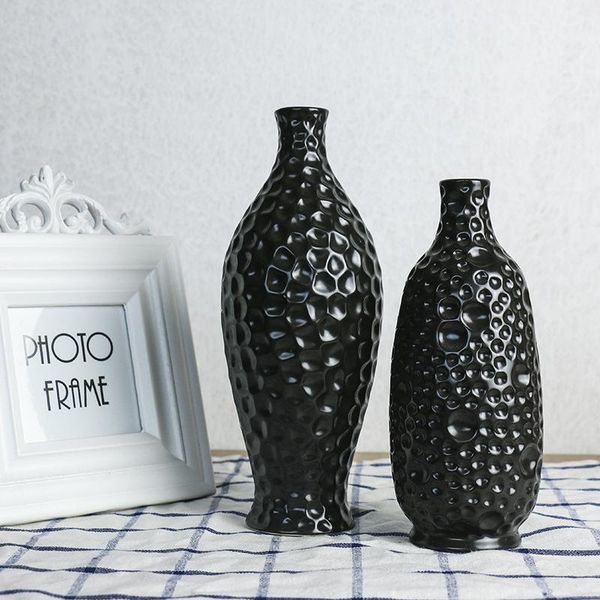 

vases european ceramic vase three-piece / home decoration creative crafts flower arrangement simple design