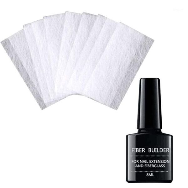 

arrival nail extension fiberglass set home salon manicure tool strong adhesion acrylic tips wholesale1, Red;pink