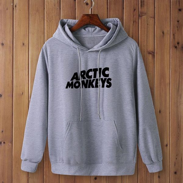 

women's hoodies & sweatshirts autumn winter arctic monkeys printed fleece hoodie women/men long sleeve track suit pullovers male hip ho, Black