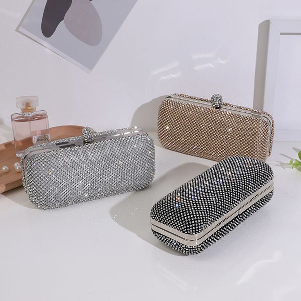 

fashion evening bag 2021 hand with diamond can slant across style dinner women's