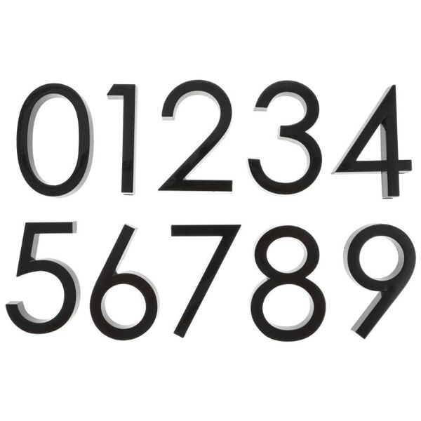 

wall clocks 20pcs door house numbers 0-9 street address number stickers plaques