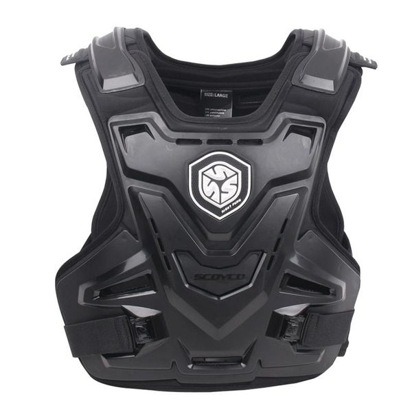 

motorcycle armor scoyco motorcycles motocross chest back vest protector armadura racing protective body guard mx black a-07