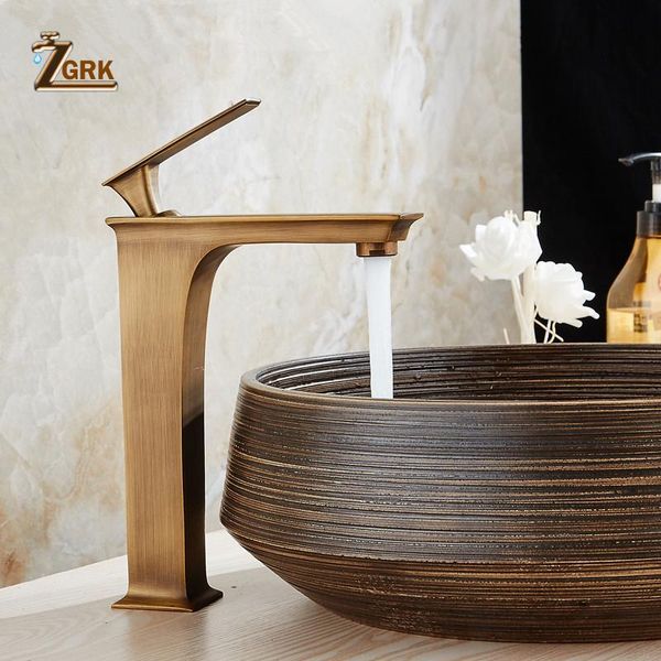 

bathroom faucet antique brass taps single handle deck mount basin and cold water vintage quadrate mixer tap sink faucets