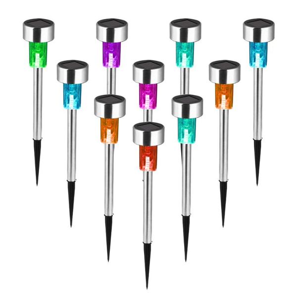 

solar lamps light outdoors led lawn lamp waterproof stainless steel garden courtyard corridor lighting decorative 1pcss