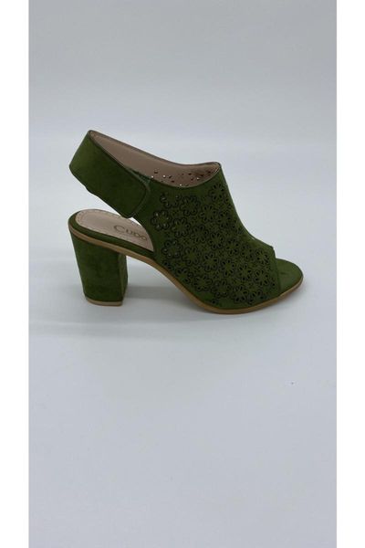 

sandals women's green high-heeled, Black