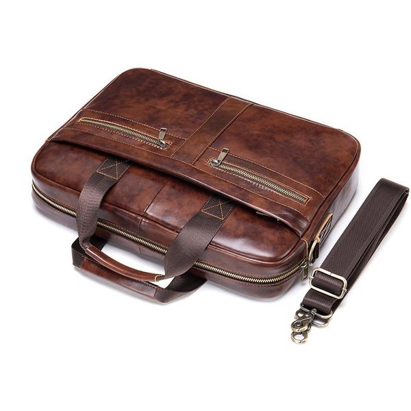 

business leather briefcase men's trade head men handbag cross - shoulder cross-body bag 490730 briefcases