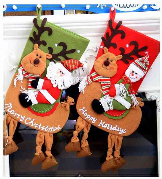 

decorations riding deer christmas tree bag gift stockings gift bag pendant
