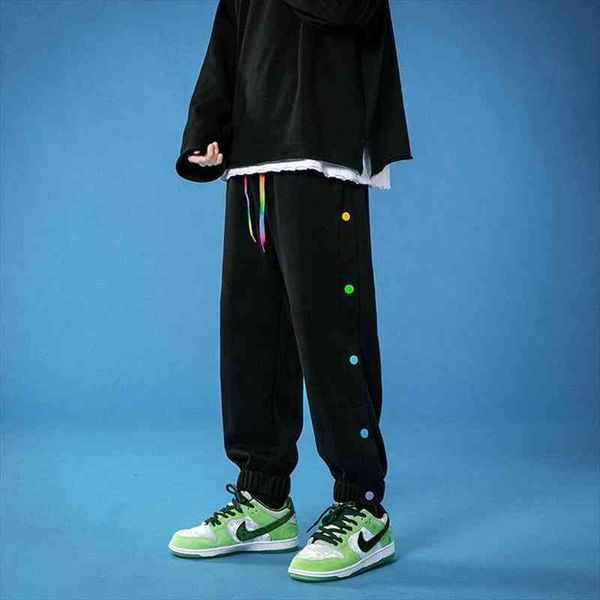

casual sweatpants solid color trousers women pants man oversize korean streetwear jogger woman clothing dropshipping, Black