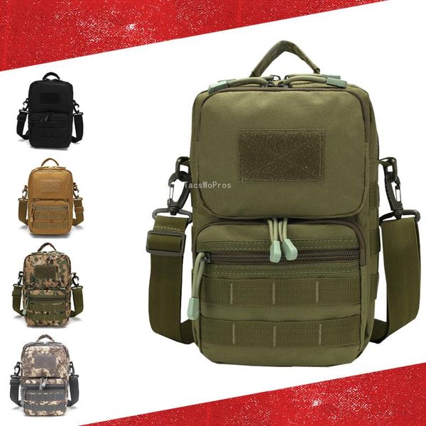 

army tactical camouflage shoulder bag men's hunting hiking sports crossbody military shooting training chest bags outdoor