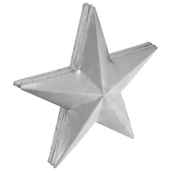 

pendant necklaces 10pcs iron art five-pointed star stamping parts chic 3d, Silver