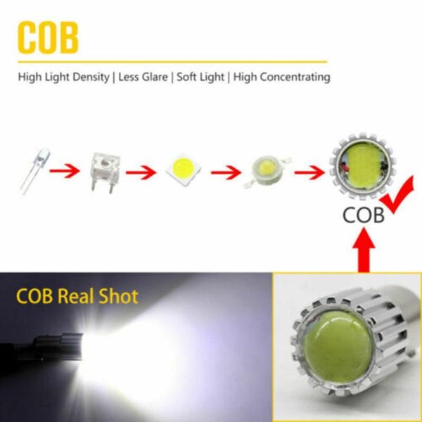 

light ba15s 1156 cob led bulb white 0.15a 12v 4 pcs aluminum lamp tail emergency lights