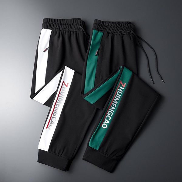 

spring 2021 men's extra large elastic waist sweatpants pants, Black