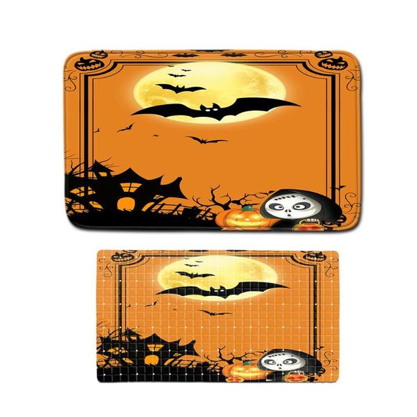 

halloween pattern non-slip carpet bath mat floor foot pvc carpets