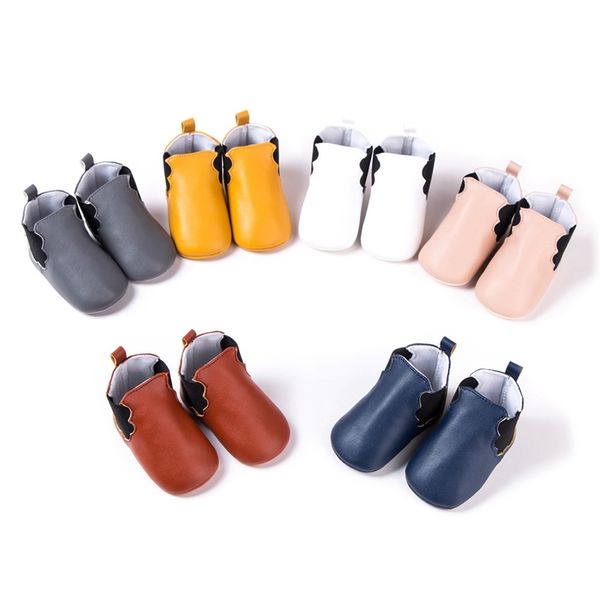 

cloud pattern elastic band soft pu boots baby walking shoes 0-1 year old d718