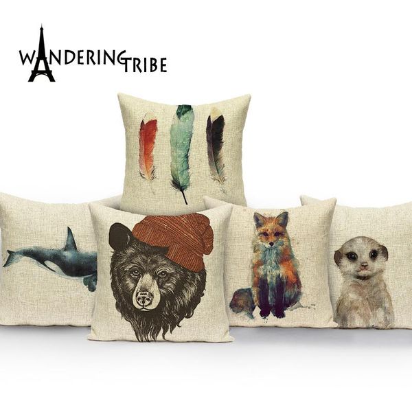 

animal print cushion home sofa outdoor cushions throw linen pillows decorative birds cushion/decorative pillow
