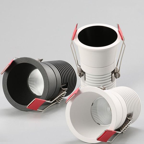 

downlights dimmable ac85-265v led ceiling light cob downlight 5w 7w 9w embedded spotlight bulb indoor lighting bedroom