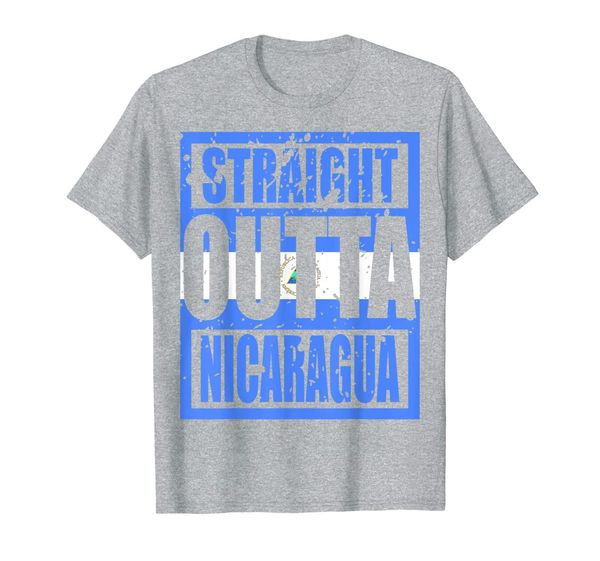 

straight outta nicaragua tshirt funny gift t-shirt, White;black