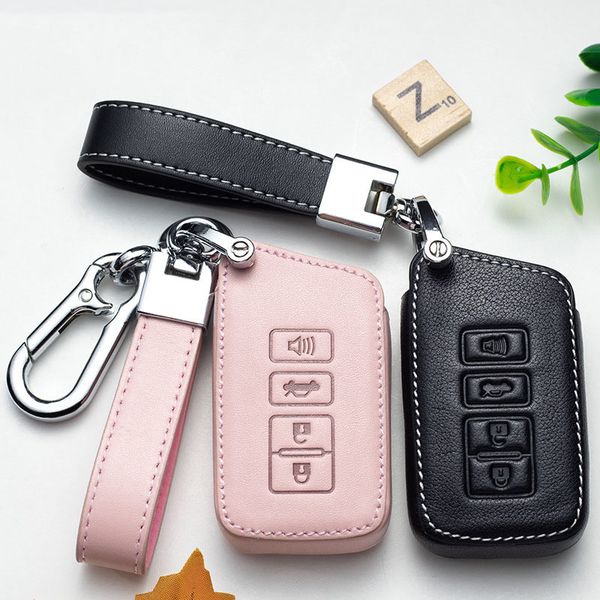 

leather car styling cover case for nx gs rx is es gx lx rc 200 250 350 ls 450h 300h chain ring auto key covers
