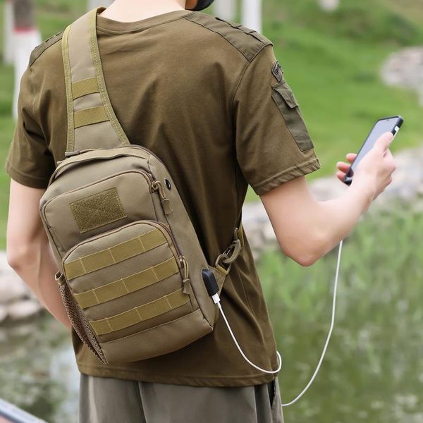 

large molle shoulder bag military tactical backpack outdoor travel hiking camping hunting army packs usb bags