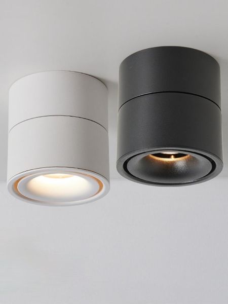 

downlights nordic round surface mounted living room ceiling lights led downlight black luminaire plafonnier home decor dk50dl