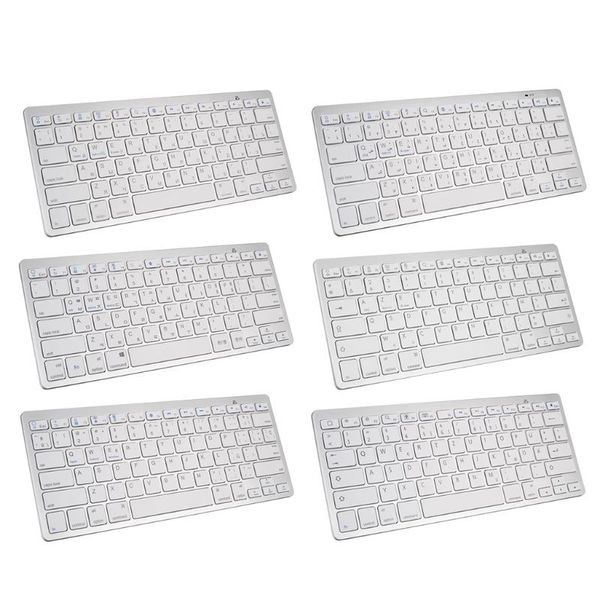 

keyboards y8ac ultrathin wireless bluetooth keyboard with battery operated russian/german/korean/spanish/french/arabic for laptop
