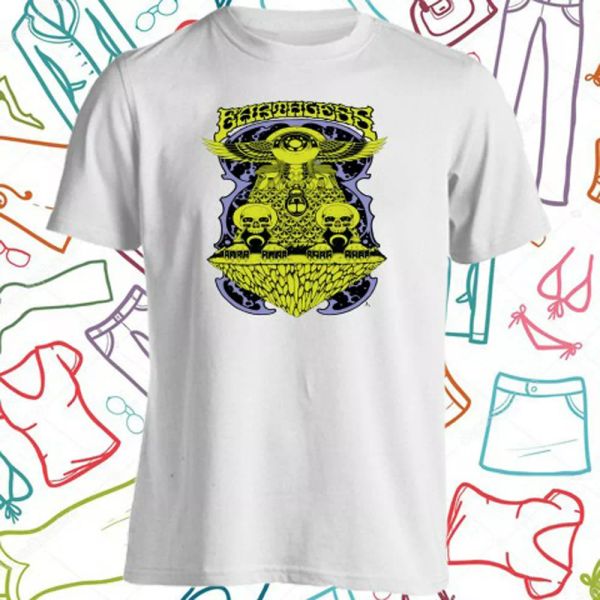 

earthless logo men's white t-shirt size s to 3xl, White;black