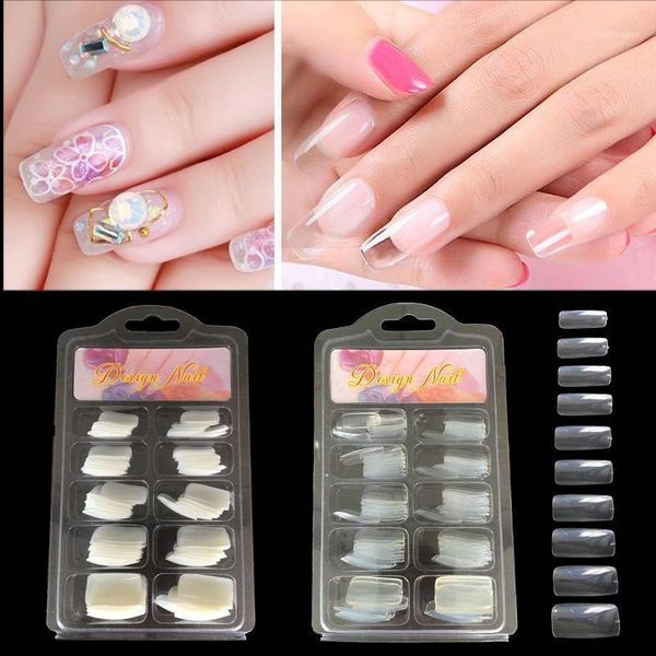 

fake nail korean french white 100-piece full stickers half tip1, Red;gold
