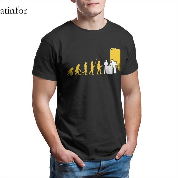 

brew master stout malt pale ale craft beer brewer wholesale clothes couples anime sleeve streetwear round collar plussize 15324 men's t, White;black