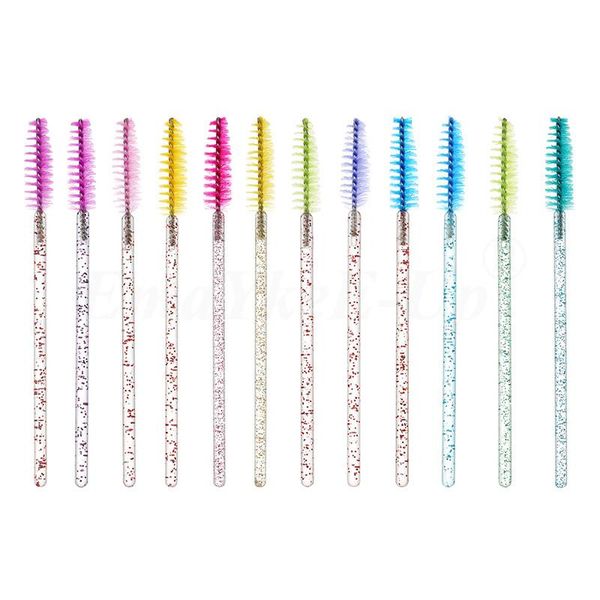 

makeup brushes eyelash disposable 50pc nylon brush crystal extension mascara eyebrow comb