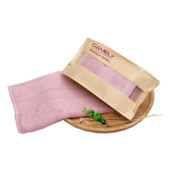 

towel 100% cotton towel.paper bag packaging bath towel. 32x74cm face